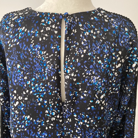 Banana Republic Lace Trim Shift Dress Blue Print - Picture 10 of 10